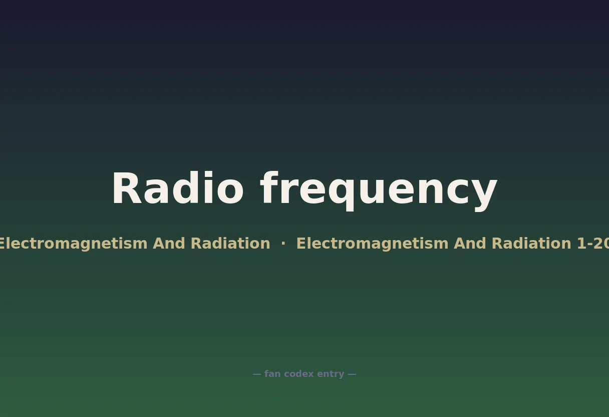 Radio frequency